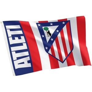Desert Cactus Atletico Madrid Flag - 3 x 5 Feet Atleti Los Colchoneros Football